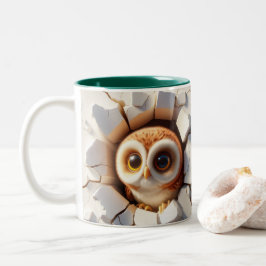 Caneca De Café Em Dois Tons Animais Quentes De Café De Cacau Quente De Coroa D