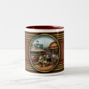 Caneca De Café Em Dois Tons Animal - Caprinos - Coney Island NY - Rides infant