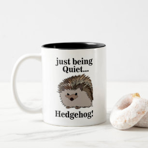Caneca De Café Em Dois Tons Animal do Bosque ouriço
