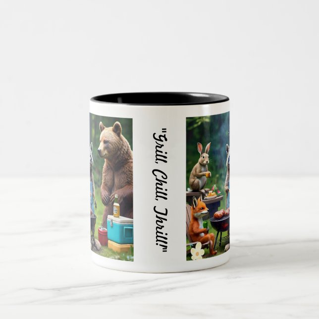 Caneca De Café Em Dois Tons "Animal Kingdom Cookout" (Centro)