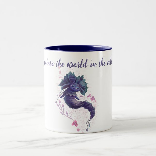 Caneca De Café Em Dois Tons animal primavera (Centro)