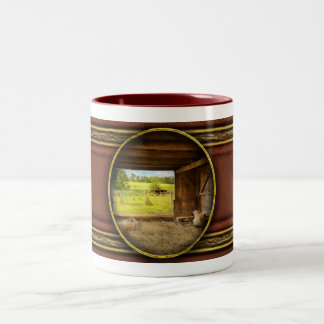 Caneca De Café Em Dois Tons Animal - Sheep - Counting sheep