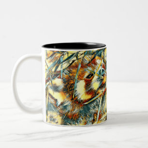 Caneca De Café Em Dois Tons AnimalArt_RedPanda_003