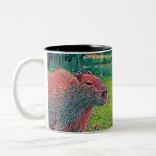 Caneca De Café Em Dois Tons AnimalMix_Capybara_002