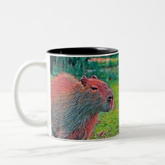 Caneca De Café Em Dois Tons AnimalMix_Capybara_002