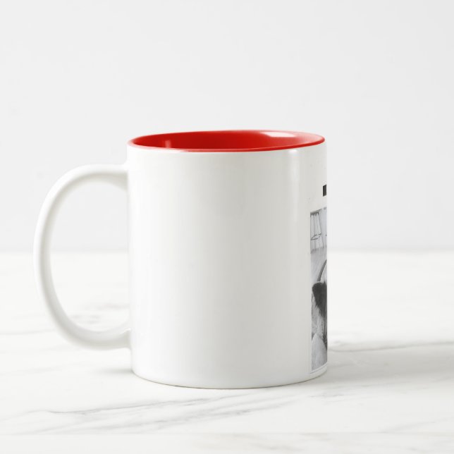 Caneca De Café Em Dois Tons animals de compagnie Natcho (Esquerda)