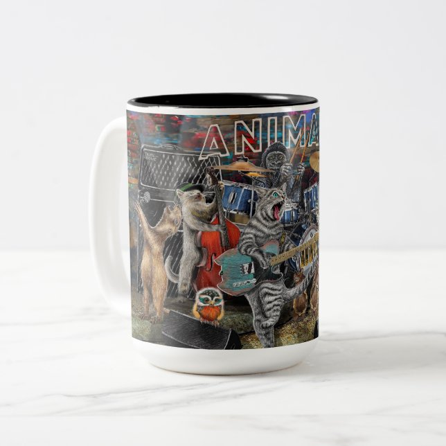 Caneca De Café Em Dois Tons Animalz (Frente Esquerda)
