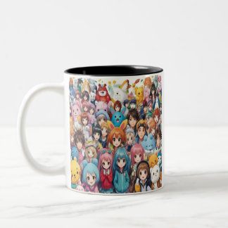 Caneca De Café Em Dois Tons Anime manga pop amante cartoon amante pop amante