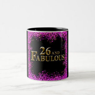 Caneca De Café Em Dois Tons Aniversário de 26 anos