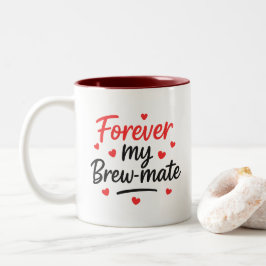 Caneca De Café Em Dois Tons Aniversário de Casais do Brew-Mate/ Mug de present