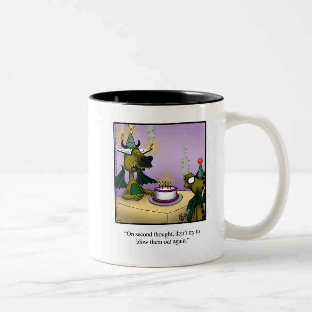 Caneca De Café Em Dois Tons Aniversário Humor Mug Gift (Direita)