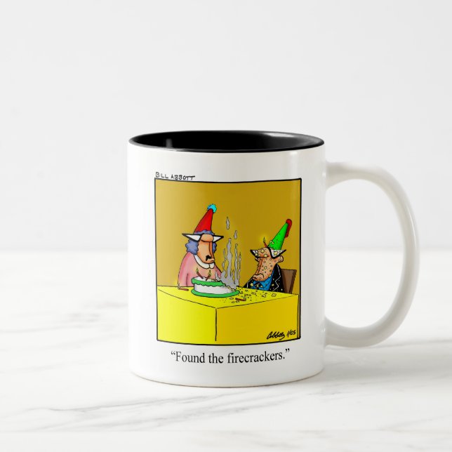 Caneca De Café Em Dois Tons Aniversário Humor Mug Gift (Direita)