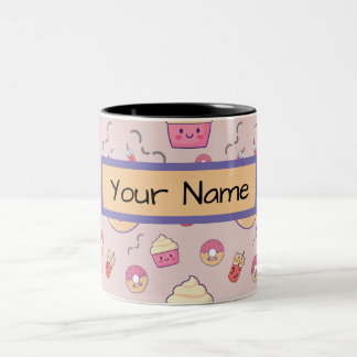 Caneca De Café Em Dois Tons Aniversário Personalizado do Presente Personalizad