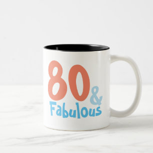Caneca De Café Em Dois Tons Aniversário retro fabuloso