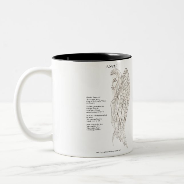Caneca De Café Em Dois Tons Anjo (Esquerda)