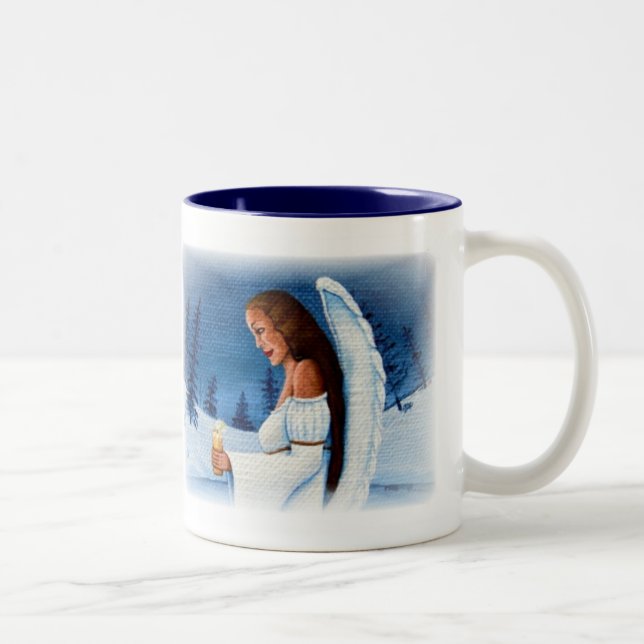 Caneca De Café Em Dois Tons "Anjo da esperança " (Direita)