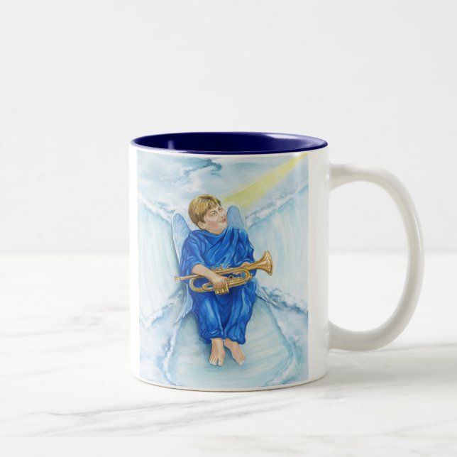 Caneca De Café Em Dois Tons Anjo da neve (Direita)