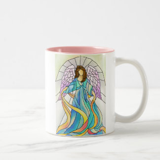 Caneca De Café Em Dois Tons Anjo do vitral