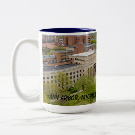 Caneca De Café Em Dois Tons Ann Arbor, Michigan Mug