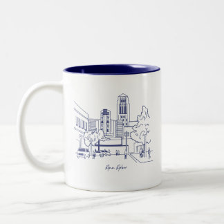 Caneca De Café Em Dois Tons Ann Arbor Mug