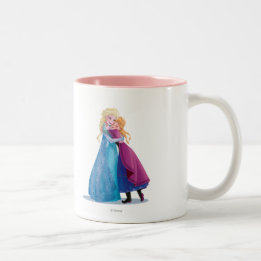 Caneca De Café Em Dois Tons Anna e Elsa Hugging