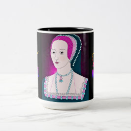 Caneca De Café Em Dois Tons Anne Boleyn Neon Mug