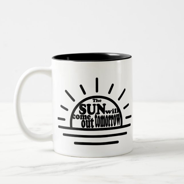 Caneca De Café Em Dois Tons Annie. O Sol Sairá Amanhã (Esquerda)