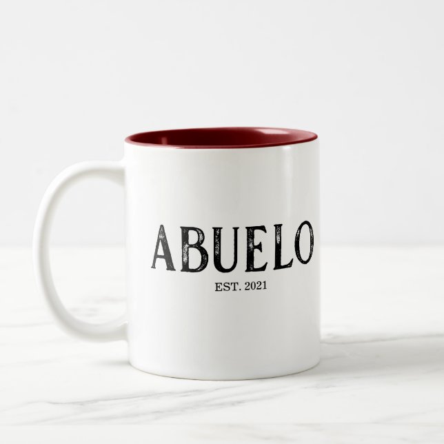 Caneca De Café Em Dois Tons Ano de Estabelecimento do Avô (Esquerda)