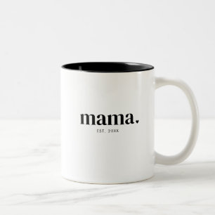 Caneca De Café Em Dois Tons Ano de Fundação da Mamãe