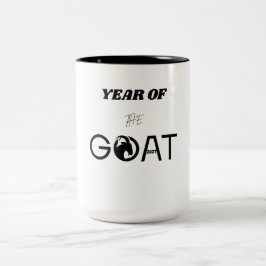 Caneca De Café Em Dois Tons Ano do Bode 2027