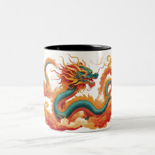 Caneca De Café Em Dois Tons Ano do Dragão Mug