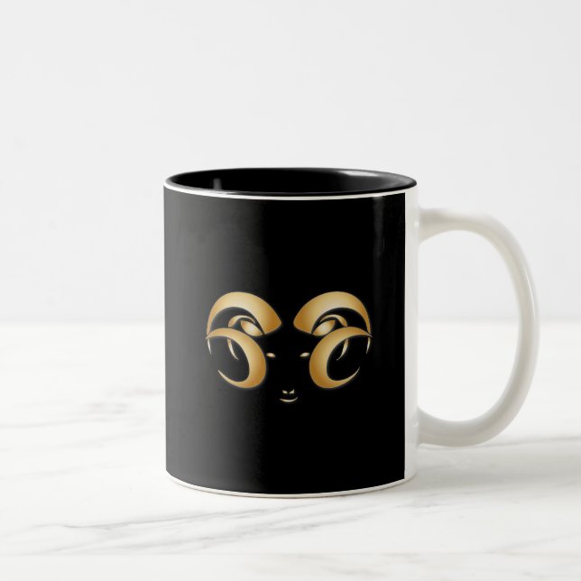 Caneca De Café Em Dois Tons Ano do Ram/Ovinos (Direita)