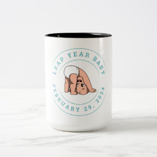 Caneca De Café Em Dois Tons Ano Leap Baby 2024
