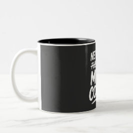 Caneca De Café Em Dois Tons Ano Novo Divertido Mais Café Resolução Sarcástica