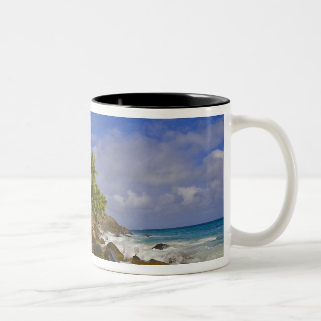 Caneca De Café Em Dois Tons Anse Victorin Beach 4 (Direita)