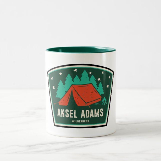 Caneca De Café Em Dois Tons Ansel Adams Wilderness Campanha na Califórnia (Centro)