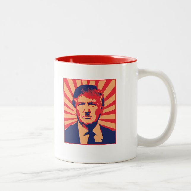 Caneca De Café Em Dois Tons Anti-Trunfo (Direita)