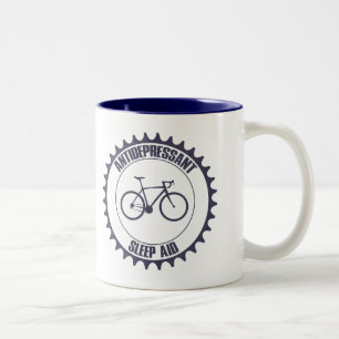 Caneca De Café Em Dois Tons Antidepressivo do ciclismo, auxílio do sono