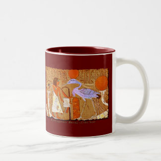 Caneca De Café Em Dois Tons Antiguamente egípcia e temática egípcia