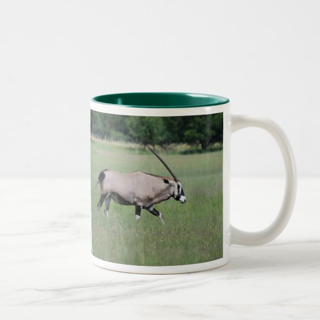 Caneca De Café Em Dois Tons antílope Gemsbok (Direita)