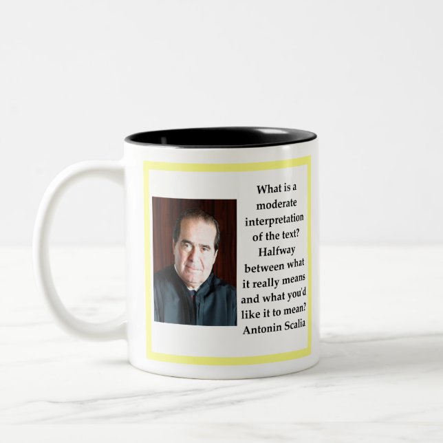 Caneca De Café Em Dois Tons Antonin Scalia (Esquerda)