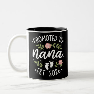 Caneca De Café Em Dois Tons Anúncio de Gravidez Promovido a Nana 2026