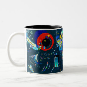 Caneca De Café Em Dois Tons Ao redor do círculo - Kandinsky
