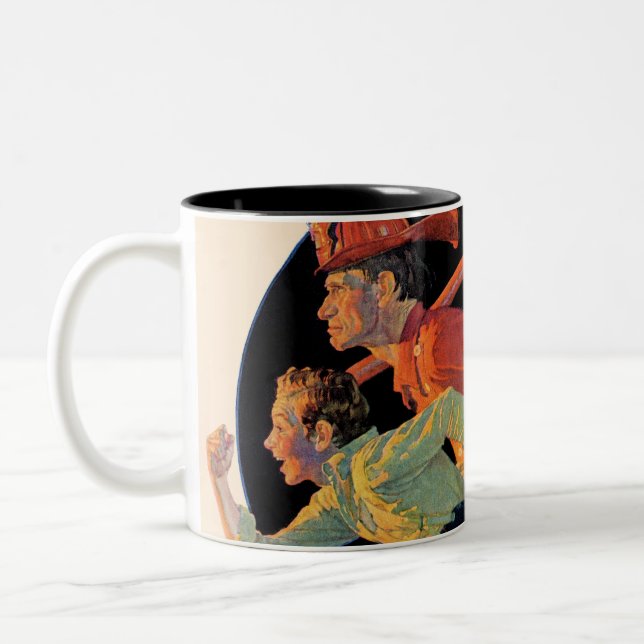 Caneca De Café Em Dois Tons Ao salvamento (Esquerda)