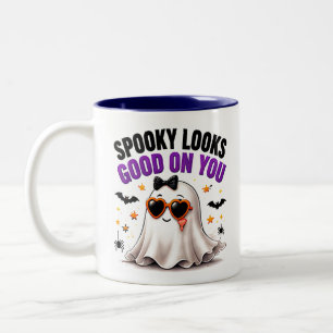 Caneca De Café Em Dois Tons Aparência Assustadora Fica Bem Em Você Funny Ghost