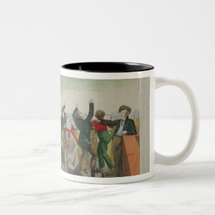 Caneca De Café Em Dois Tons Aparência do grande cometa em 1811