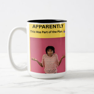 Caneca De Café Em Dois Tons Aparentemente Isto Fazia Parte do Plano. 🤷‍♀️