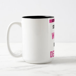 Caneca De Café Em Dois Tons Apenas As Mulheres Mais Fortes Se Tornam Dentistas