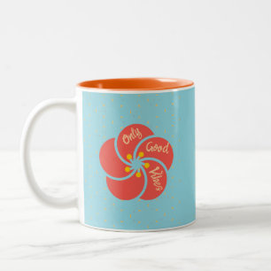 Caneca De Café Em Dois Tons Apenas boas vibrações