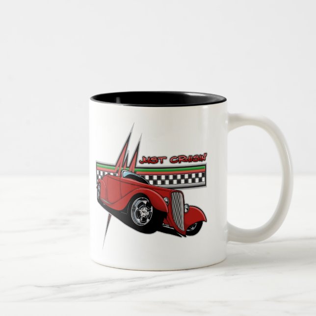 Caneca De Café Em Dois Tons Apenas hot rod de Cruisin (Direita)
